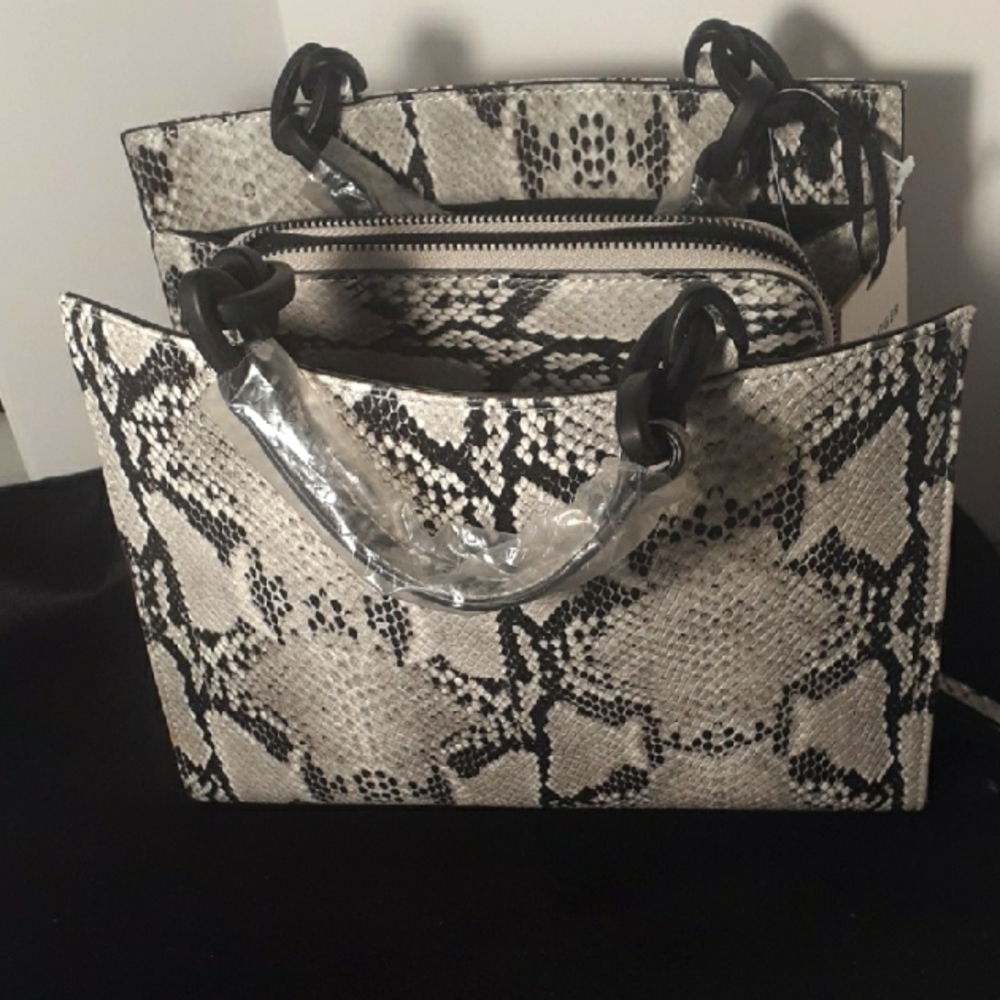 NWT KC Jagger Chic Snakeskin Handbag.